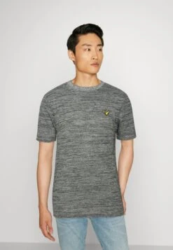 Lyle & Scott End On End - T-Shirt Basic - Dark Navy/Jet Black