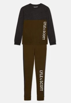 Lyle & Scott Colour Block Lounge - Pyjama - Charcoal Grey