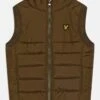 Lyle & Scott Leightweight Panel Gilet - Bodywarmer - Dark Olive