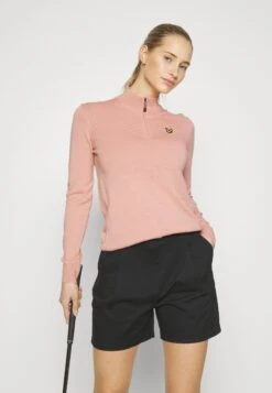 Lyle & Scott The Kerry Zip Pullover - Trui - Pink Sand 9 Lyle & Scott The Kerry Zip Pullover - Trui - Pink Sand -Lyle & Scott Verkoop 10276e709ba4454f9a8607b402ce15e2