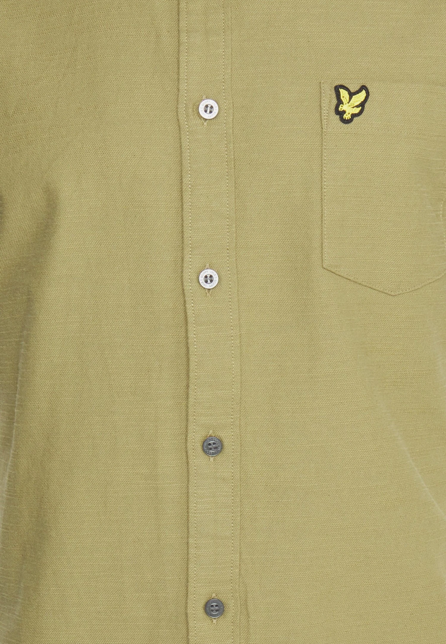 Lyle & Scott Slub Short Sleeve - Overhemd - Seaweed 5 Lyle & Scott Slub Short Sleeve - Overhemd - Seaweed - Afbeelding 5