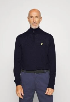 Lyle & Scott Golf Core Zip Mix - Trui - Dark Navy