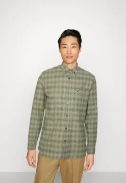 Lyle & Scott Button Down Check- Overhemd - Seaweed