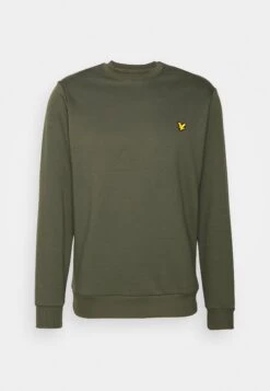 Lyle & Scott Crew Neck Fly - Sweater - Cactus Green -Lyle & Scott Verkoop 1e869347929d4c84b906f8aefef58f71