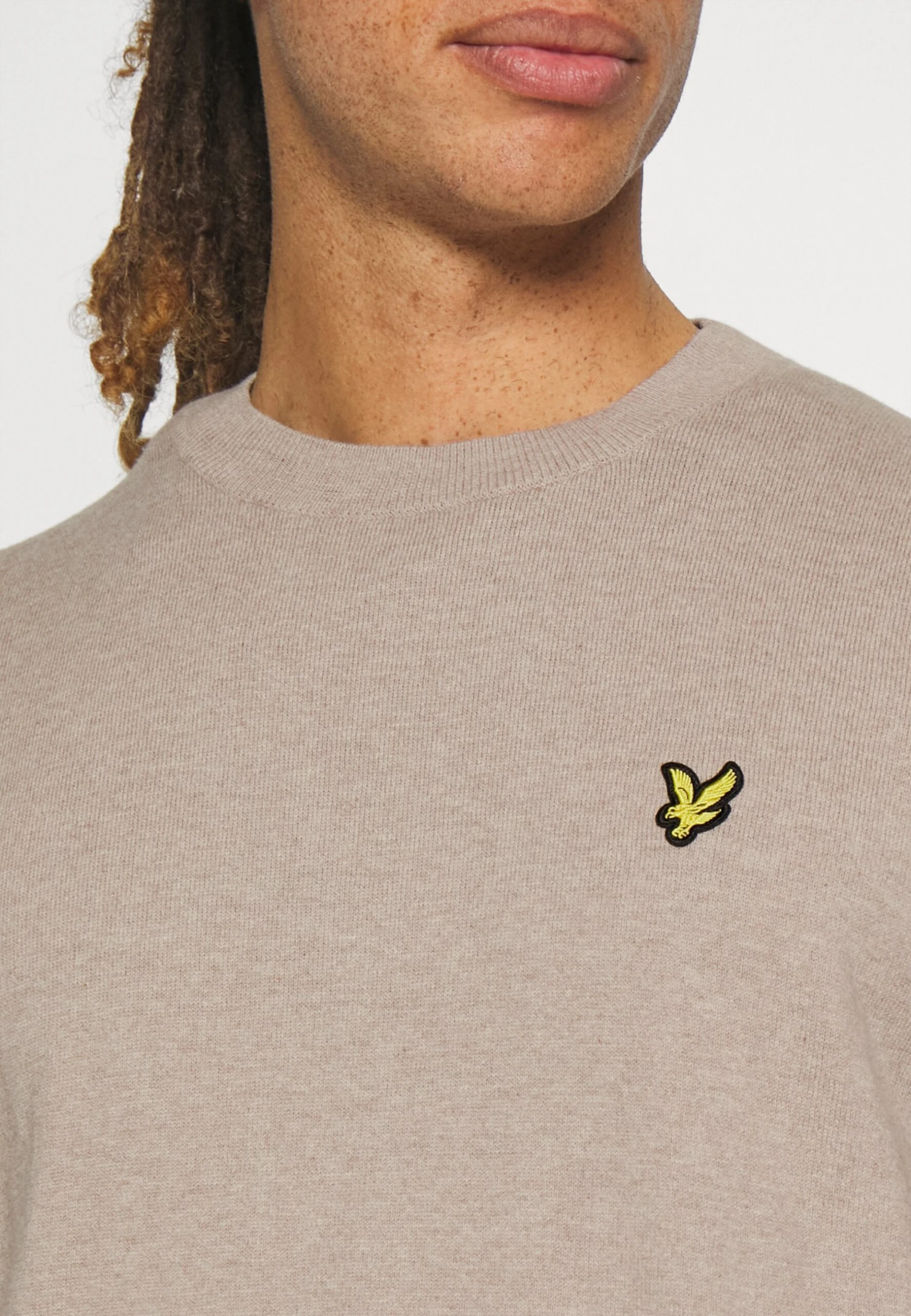 Lyle & Scott Evolution Crew - Trui - Mottled Beige 6 Lyle & Scott Evolution Crew - Trui - Mottled Beige - Afbeelding 6