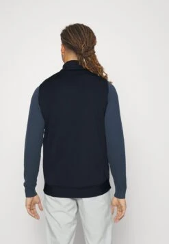 Lyle & Scott Check Quilt Back Fleece Gilet - Softshelljas - Dark Navy -Lyle & Scott Verkoop 223664b5d1c9486e80cda5a54b559379