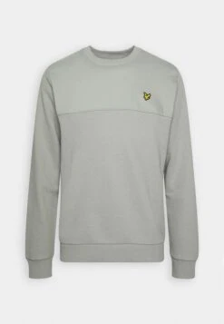 Lyle & Scott Panel- Sweater - Cold Grey -Lyle & Scott Verkoop 22b90e5009e343fd9f16010ed8b361e0