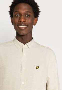 Lyle & Scott Oxford - Overhemd - Natural Green/White -Lyle & Scott Verkoop 273a02dccb1b472383610722fe452bde