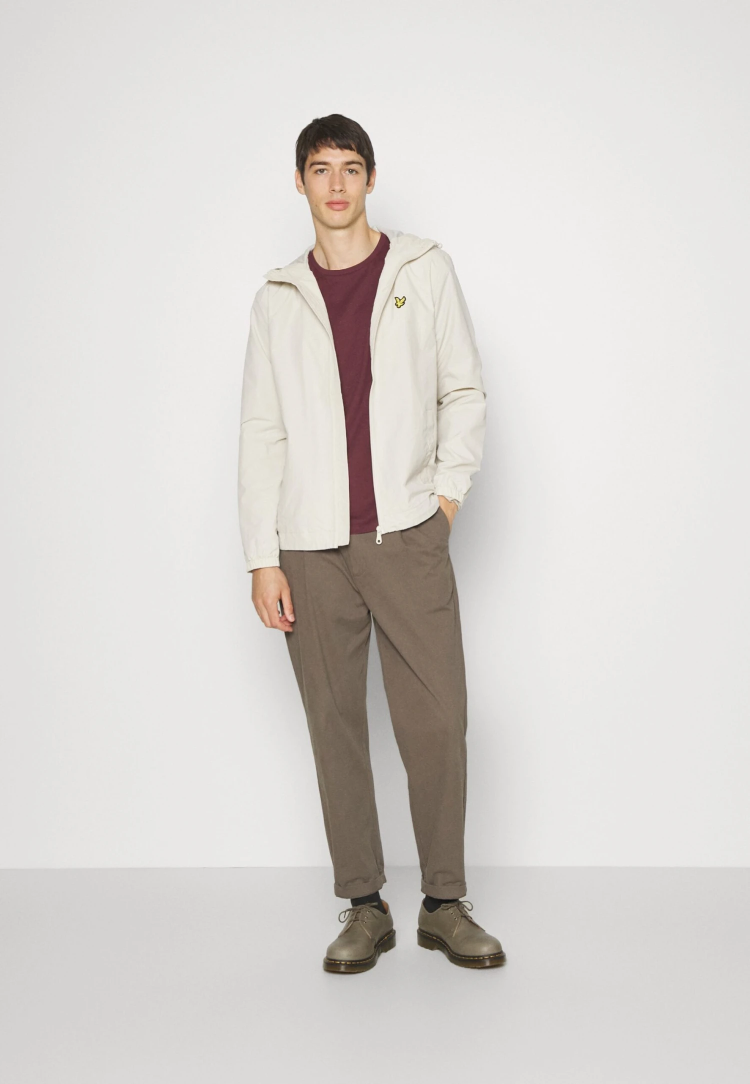 Lyle & Scott Through Hooded - Lichte Jas - Offwhite 2 Lyle & Scott Through Hooded - Lichte Jas - Offwhite - Afbeelding 2
