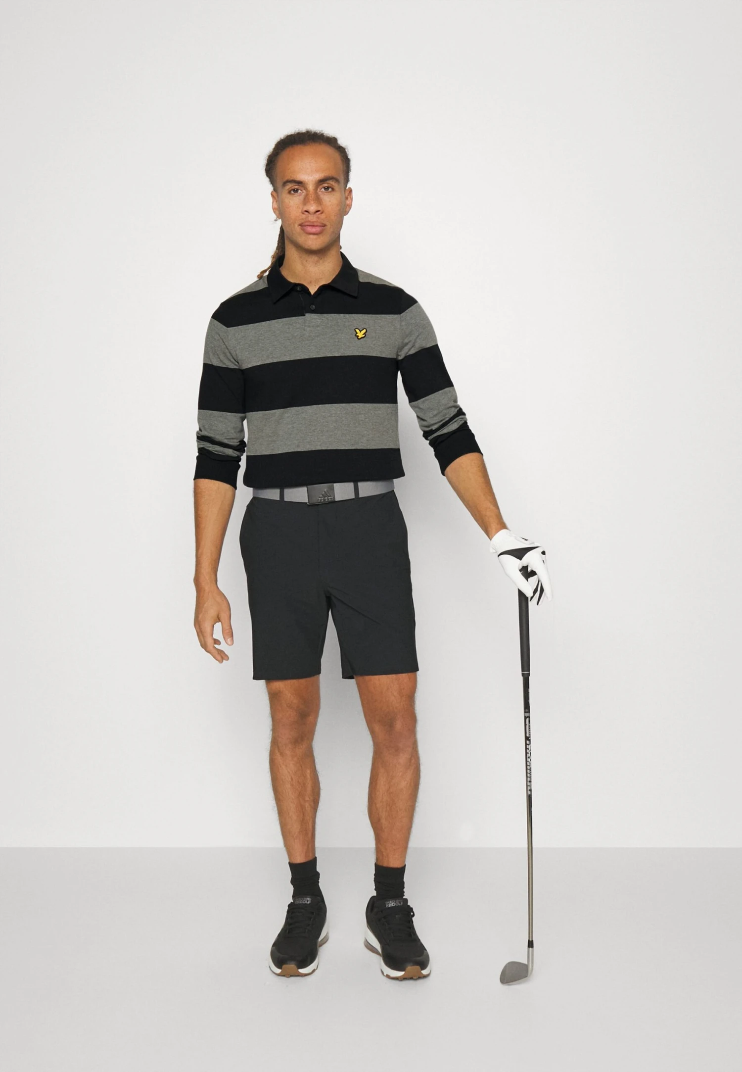 Lyle & Scott Golf Rugby - Longsleeve - Jet Black/Mid Grey 2 Lyle & Scott Golf Rugby - Longsleeve - Jet Black/Mid Grey - Afbeelding 2
