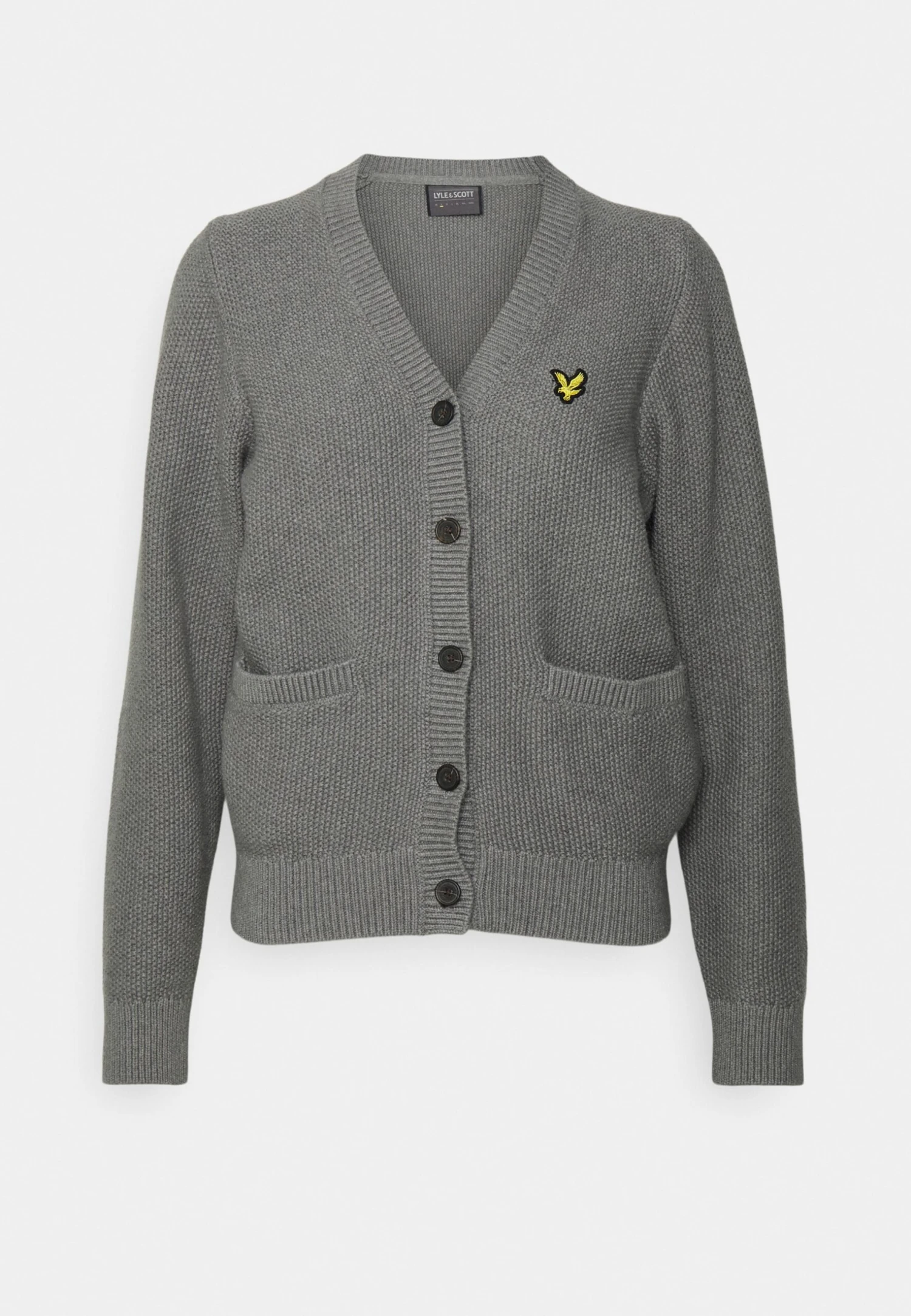 Lyle & Scott The Grace Cardigan - Sweater Met Rits - Mid Grey Marl 5 Lyle & Scott The Grace Cardigan - Sweater Met Rits - Mid Grey Marl - Afbeelding 5