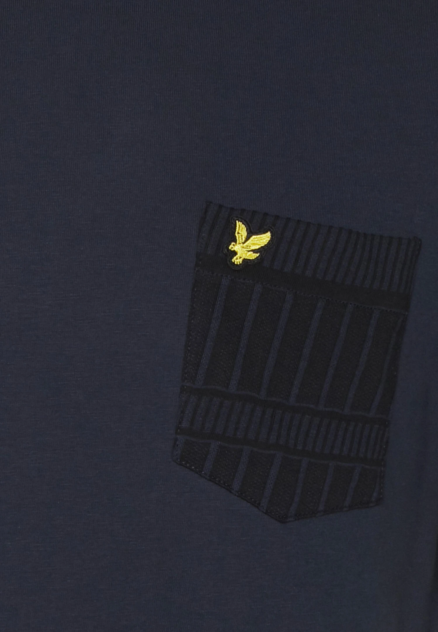 Lyle & Scott Grid Pocket - T-Shirt Print - Dark Navy/Jet Black 5 Lyle & Scott Grid Pocket - T-Shirt Print - Dark Navy/Jet Black - Afbeelding 5