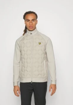 Lyle & Scott Check Quilt Back Jacket - Softshelljas - Warm Dust