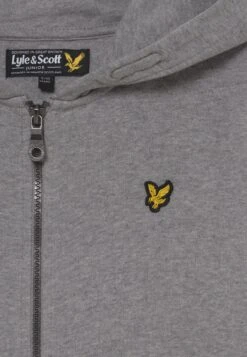Lyle & Scott Classic Zip Hoodie - Sweater Met Rits - Vintage Grey Heather -Lyle & Scott Verkoop 37aede5a74e248288cd207a0d02cbaab
