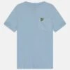 Lyle & Scott Marl Tee - T-Shirt Basic - Chambray Blue