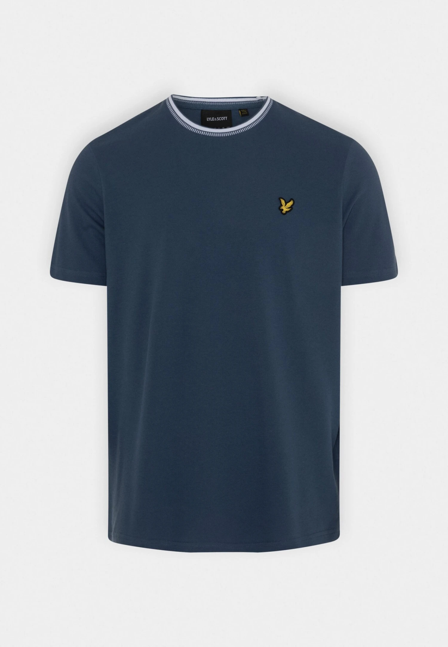 Lyle & Scott Dashed Tipped - T-Shirt Basic - Ink Blue 4 Lyle & Scott Dashed Tipped - T-Shirt Basic - Ink Blue - Afbeelding 4