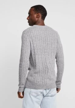 Lyle & Scott Cable Jumper - Trui - Mid Grey Marl -Lyle & Scott Verkoop 3d6fcc39e73b4770b831dc909fd26018