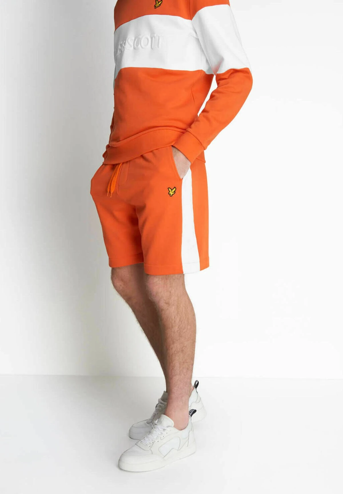 Lyle & Scott Side Stripe - Shorts - Burnt Sienna 1 Lyle & Scott Side Stripe - Shorts - Burnt Sienna