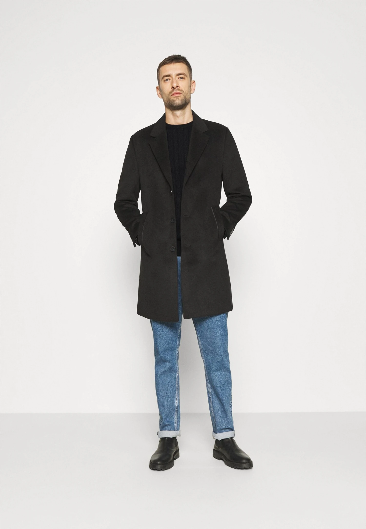 Lyle & Scott Cable Jumper - Trui - Jet Black Marl 2 Lyle & Scott Cable Jumper - Trui - Jet Black Marl - Afbeelding 2