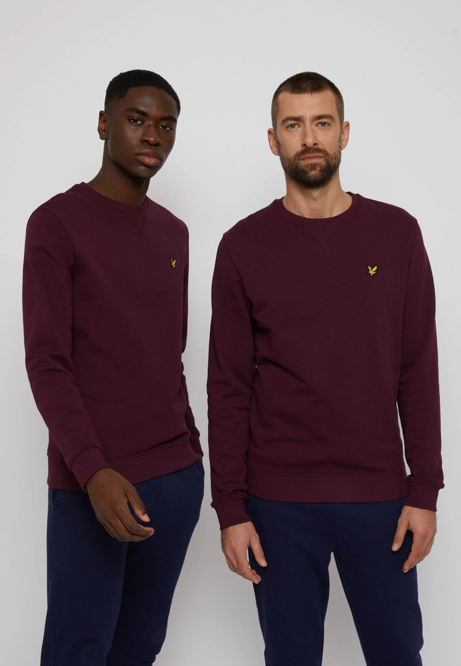 Lyle & Scott Crew Neck - Sweater - Burgundy 1 Lyle & Scott Crew Neck - Sweater - Burgundy