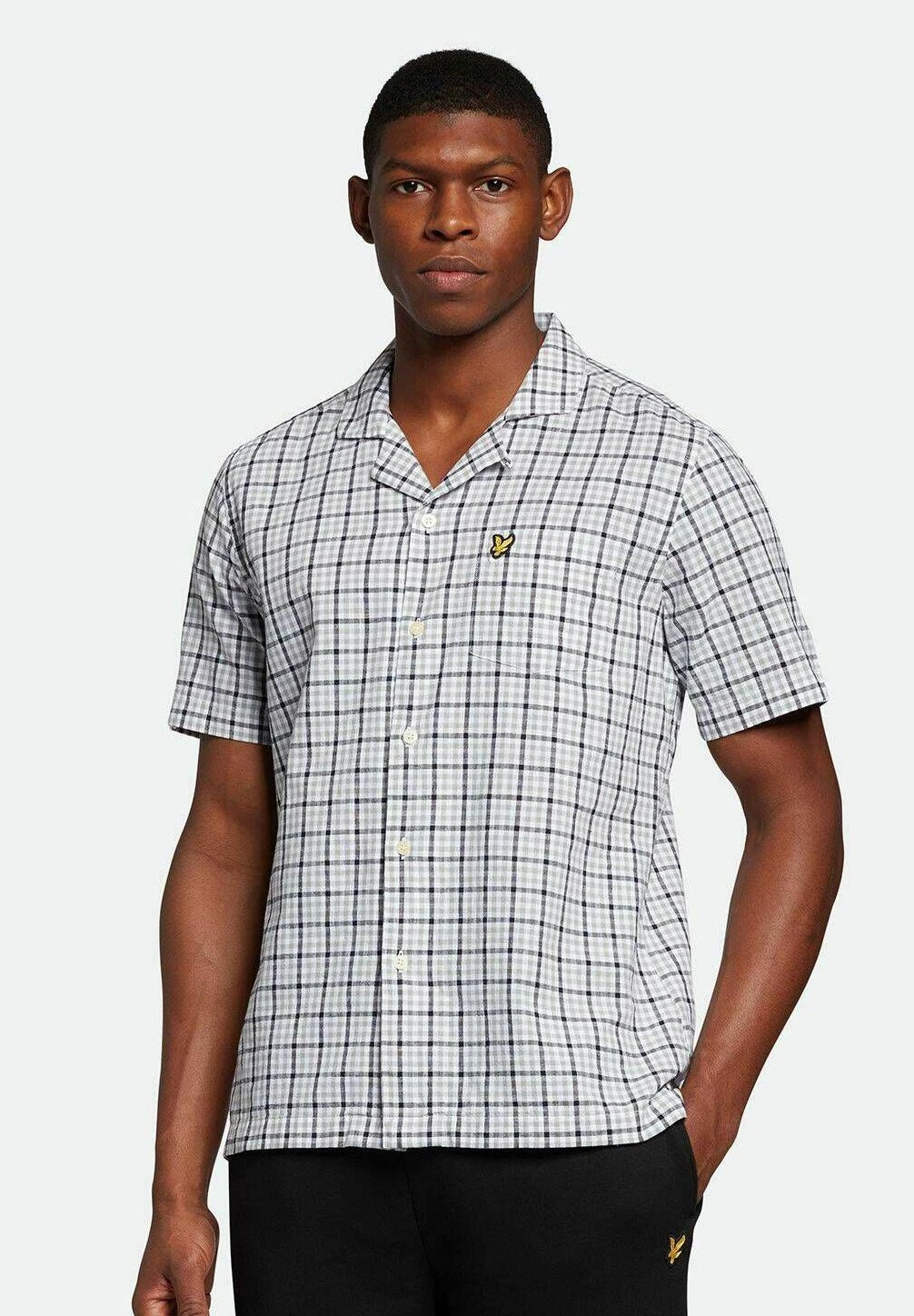 Lyle & Scott Gingham Revere Collar - Overhemd - Grau 1 Lyle & Scott Gingham Revere Collar - Overhemd - Grau