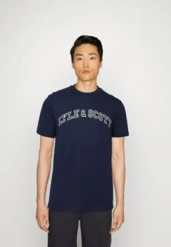 Lyle & Scott Collegiate - T-Shirt Print - Navy