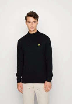 Lyle & Scott Roll Neck Jumper - Trui - Jet Black