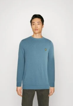 Lyle & Scott Crew Neck Jumper - Trui - Skipton Blue