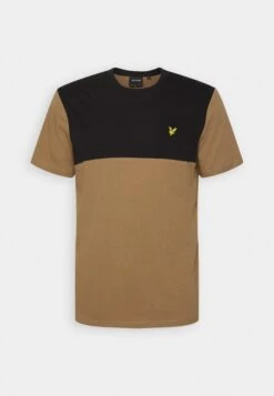 Lyle & Scott Contrast Yoke - T-Shirt Print - Camel Bronze -Lyle & Scott Verkoop 4f1e75b62e5c4d5a9ddcd2826d44fc7c
