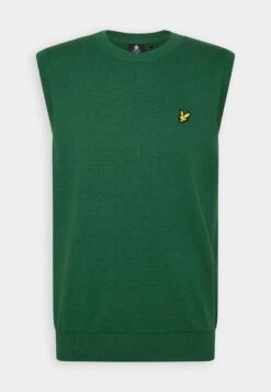 Lyle & Scott Crew Neck Vest - Trui - English Green