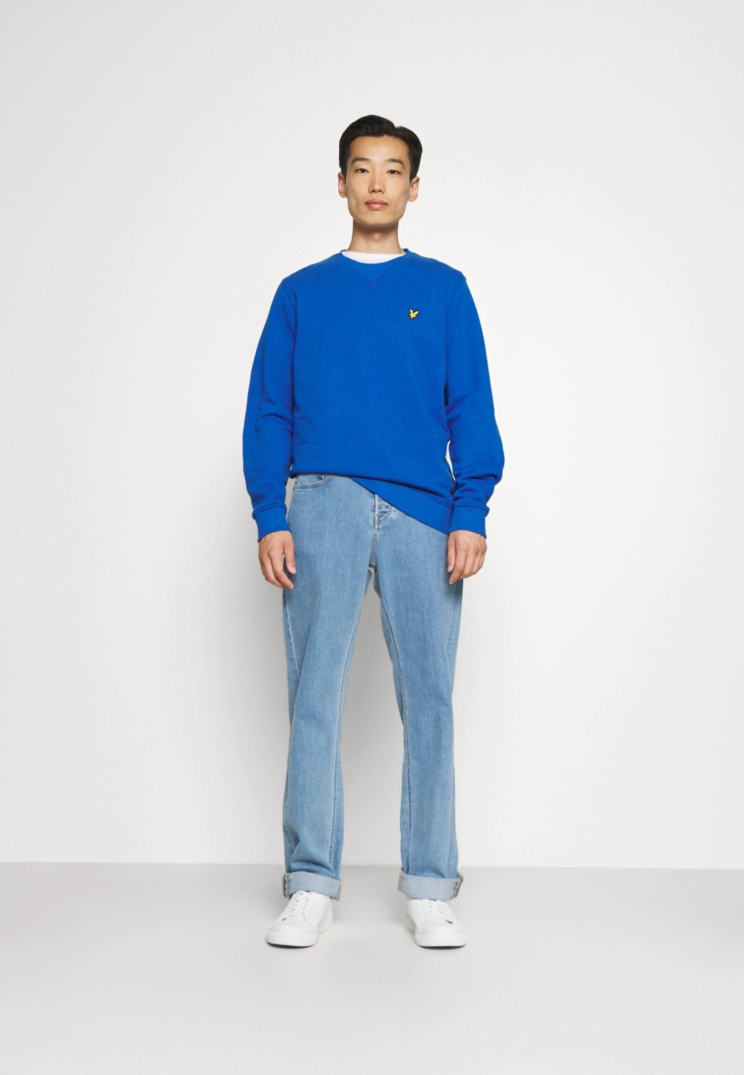Lyle & Scott Crew Neck - Sweater - Bright Blue 2 Lyle & Scott Crew Neck - Sweater - Bright Blue - Afbeelding 2