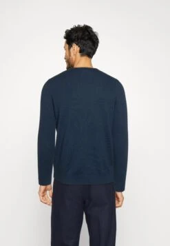 Lyle & Scott Crew Neck Jumper - Trui - Ink Blue -Lyle & Scott Verkoop 5d6bbbd588c04bdf9204d153d576bd17