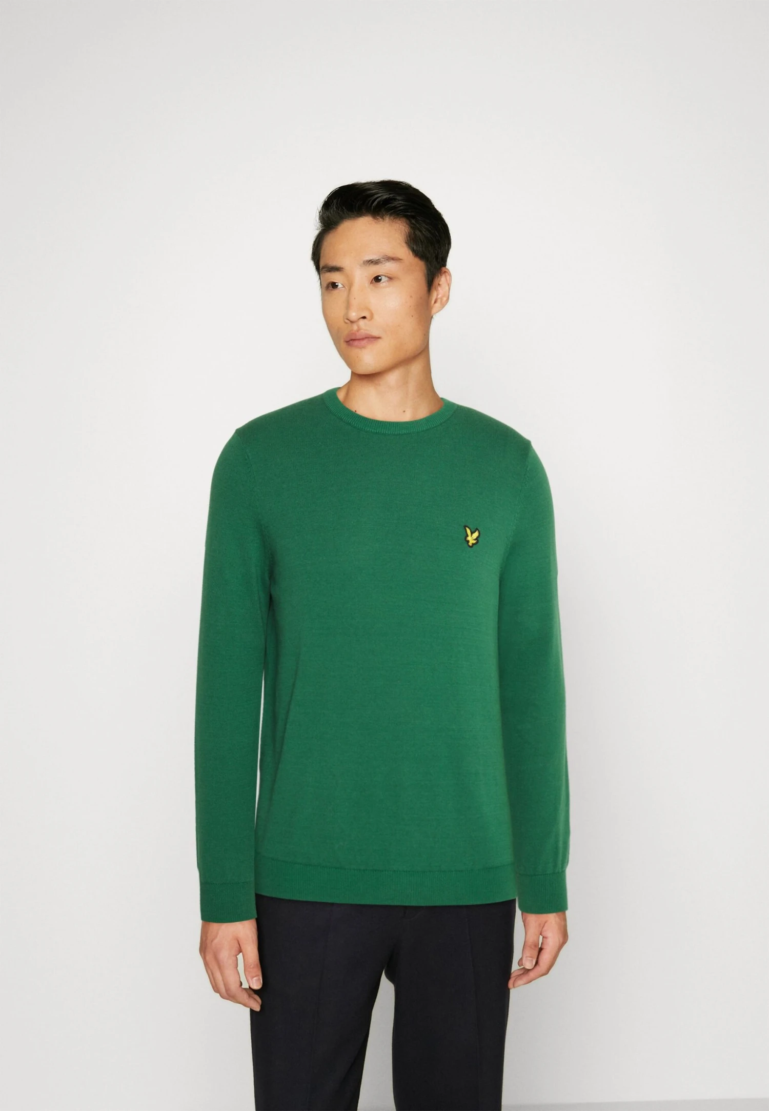 Lyle & Scott Crew Neck Jumper - Trui - English Green 1 Lyle & Scott Crew Neck Jumper - Trui - English Green