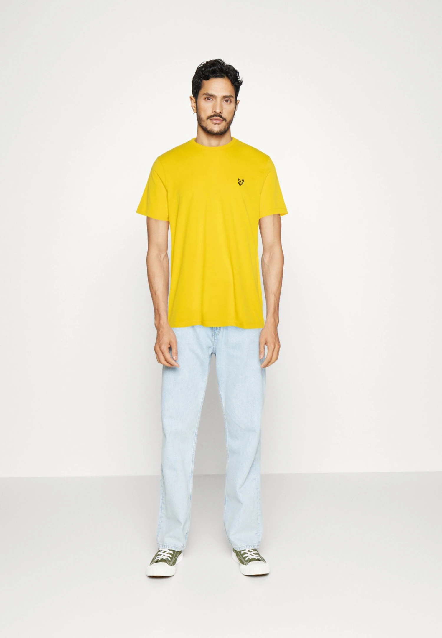 Lyle & Scott Plain - T-Shirt Basic - Yellow Scorch 2 Lyle & Scott Plain - T-Shirt Basic - Yellow Scorch - Afbeelding 2