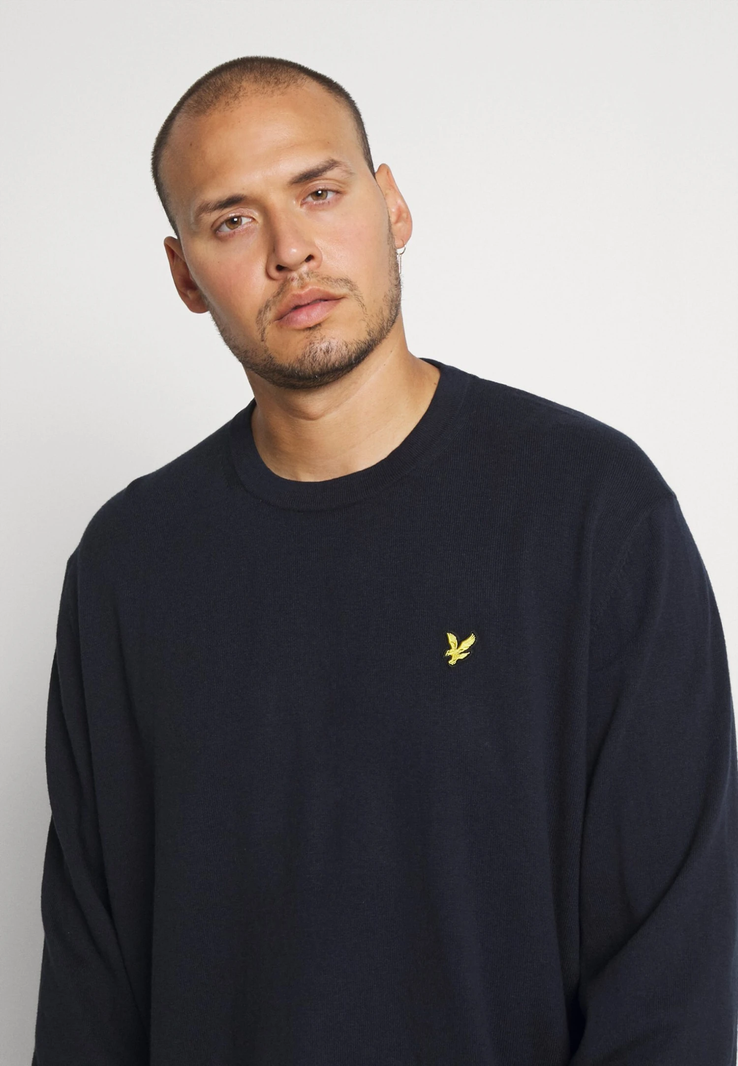 Lyle & Scott Plus Crew Neck Jumper - Trui - Dark Navy 4 Lyle & Scott Plus Crew Neck Jumper - Trui - Dark Navy - Afbeelding 4