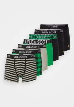 Lyle & Scott Terrance 7 Pack - Onderbroeken - Grey Marl/ Black/Jellybean/Stripe/Black/Check/Black -Lyle & Scott Verkoop 63226d2c8cd148aab1f96ff7cbab9a80