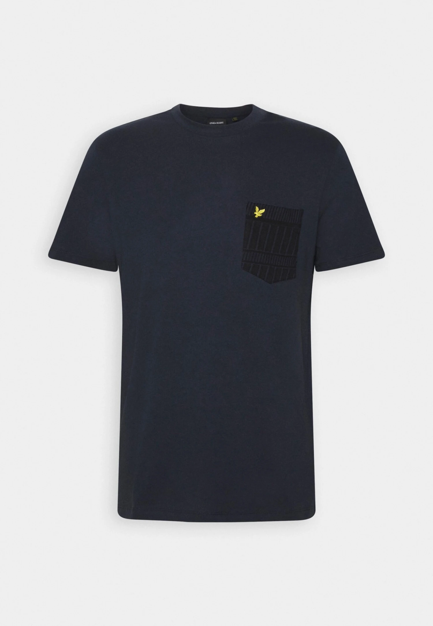 Lyle & Scott Grid Pocket - T-Shirt Print - Dark Navy/Jet Black 4 Lyle & Scott Grid Pocket - T-Shirt Print - Dark Navy/Jet Black - Afbeelding 4