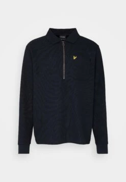 Lyle & Scott Crest Textured Quarter Zip - Poloshirt - Dark Navy 10 Lyle & Scott Crest Textured Quarter Zip - Poloshirt - Dark Navy -Lyle & Scott Verkoop 71f4150e959842119fafc6fc36544959