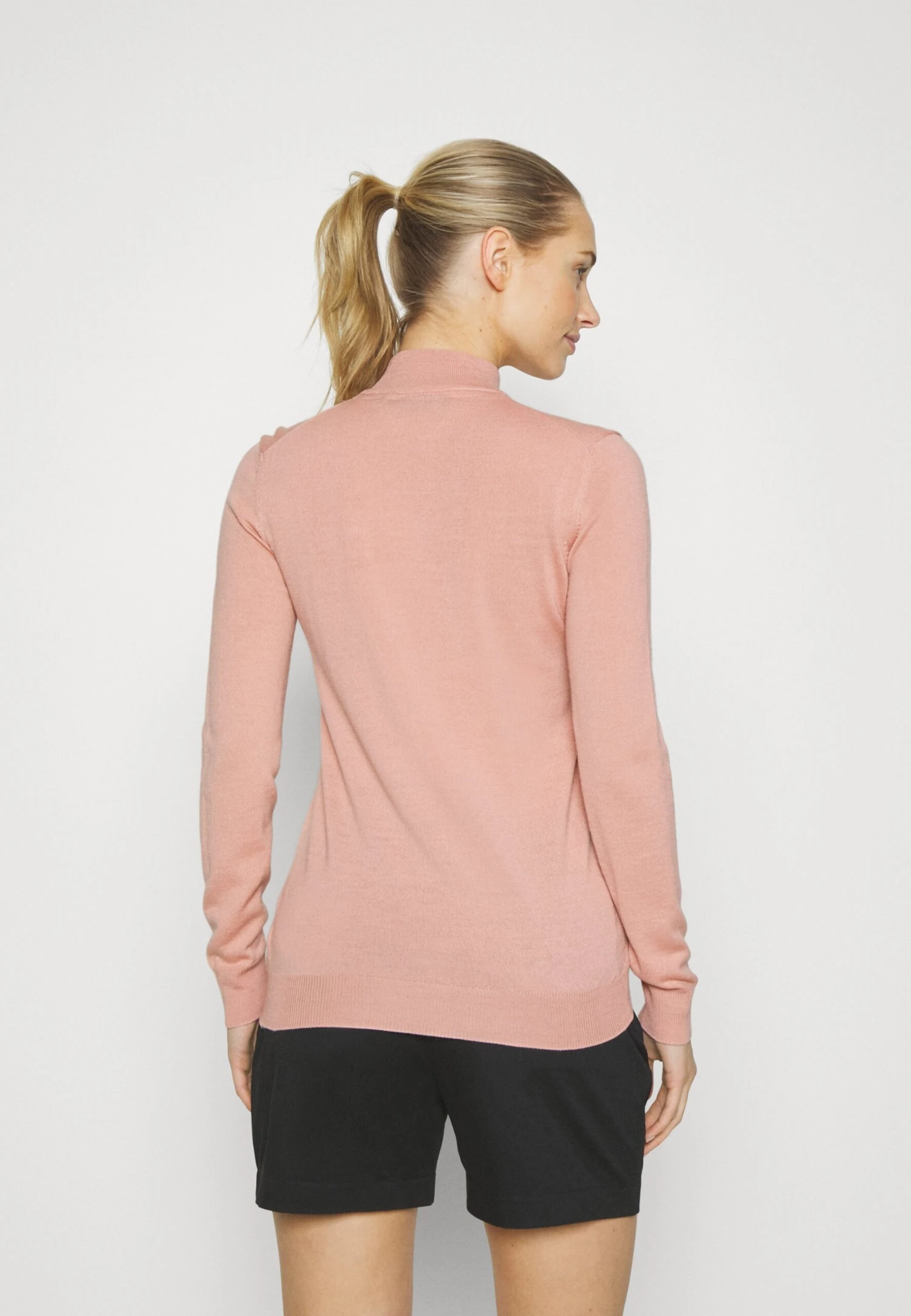 Lyle & Scott The Kerry Zip Pullover - Trui - Pink Sand 3 Lyle & Scott The Kerry Zip Pullover - Trui - Pink Sand - Afbeelding 3