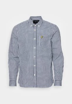 Lyle & Scott Gingham Shirt - Overhemd - Navy/White -Lyle & Scott Verkoop 753e7ac14b734c62a35c2636f489280a
