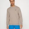 Lyle & Scott Evolution Crew - Trui - Mottled Beige