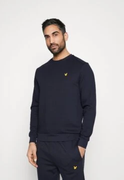 Lyle & Scott Crew Neck Fly - Sweater - Dark Navy