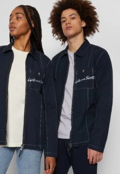 Lyle & Scott Panelledovershirt Unisex - Lichte Jas - Dark Navy -Lyle & Scott Verkoop 7d0383112b1d449c9acaf6e3d4ea51dd