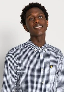 Lyle & Scott Gingham Shirt - Overhemd - Navy/White -Lyle & Scott Verkoop 7e4961362751423bb50534332133622e