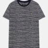 Lyle & Scott Stripe Tee - T-Shirt Print - Navy