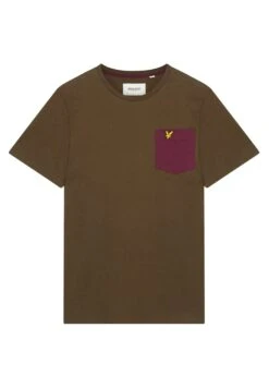 Lyle & Scott Contrast Pocket- T-Shirt Basic - Verde
