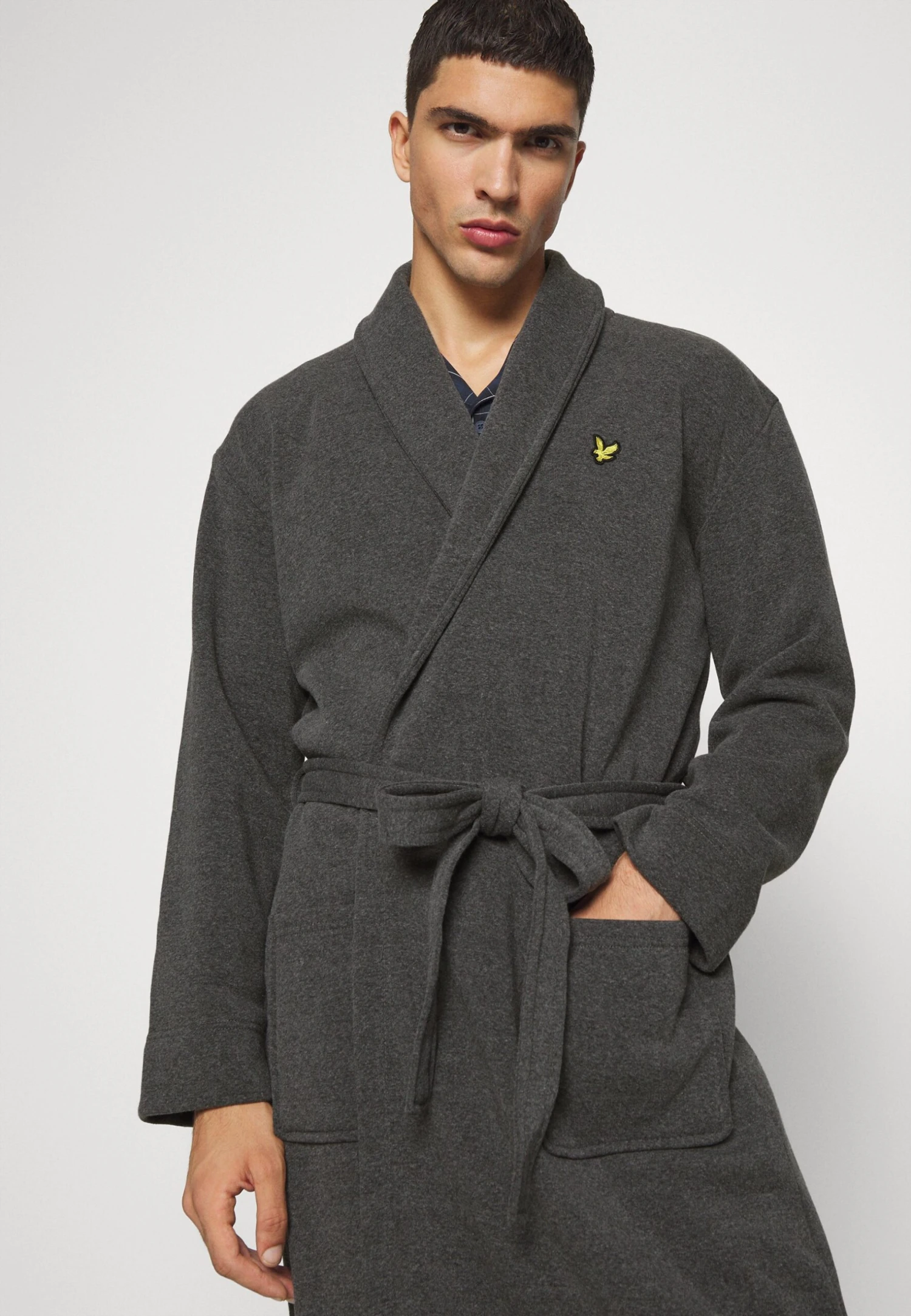 Lyle & Scott Matthew - Badjas - Grey Marl 4 Lyle & Scott Matthew - Badjas - Grey Marl - Afbeelding 4