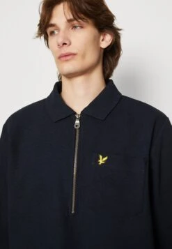 Lyle & Scott Crest Textured Quarter Zip - Poloshirt - Dark Navy 11 Lyle & Scott Crest Textured Quarter Zip - Poloshirt - Dark Navy -Lyle & Scott Verkoop 860f9f9f5dd94dab9308d2db72855e97