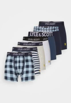 Lyle & Scott Terrance 7 Pack - Onderbroeken - Bright White/ Peacoat/Dark Denim/Stripe/Peacoat/Check/Light Grey Marl -Lyle & Scott Verkoop 88facf59db444b2fa761ee6f86679c3d