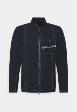 Lyle & Scott Panelledovershirt Unisex - Lichte Jas - Dark Navy -Lyle & Scott Verkoop 8a36a4d1b46b43b190dbe73969d6c14c